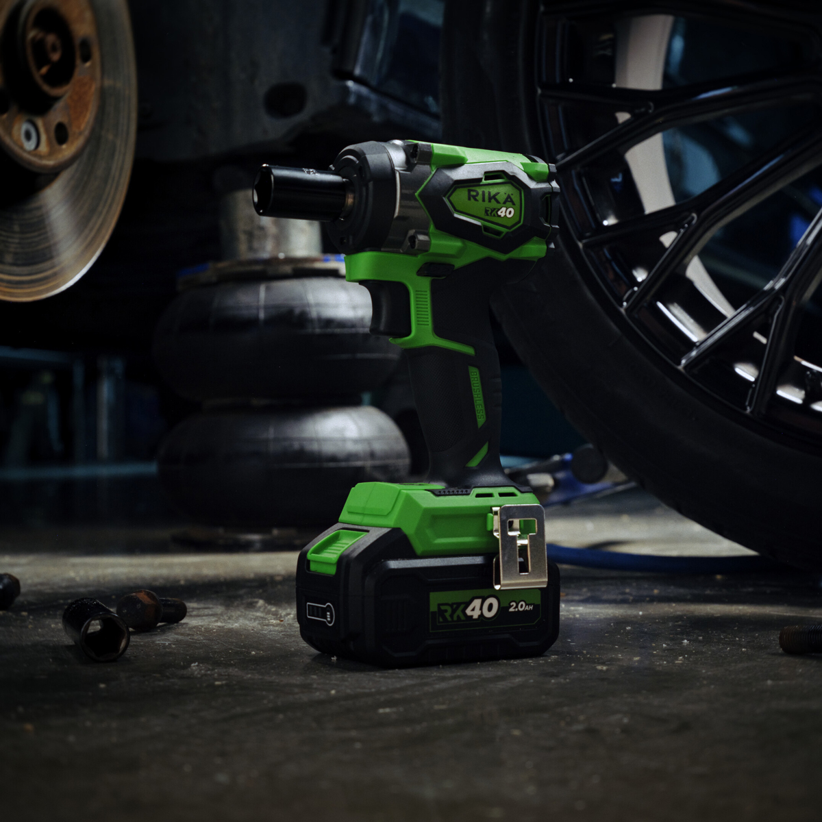 Rikä RK40 40V 1/2in Cordless Compact Impact Wrench | 480Nm Nut-Busting Torque | Friction Ring | Brushless Motor | Body Only